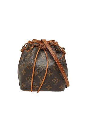 Louis Vuitton Monogram Nano Noe Crossbody Mini Shoulder Bag Drawstring